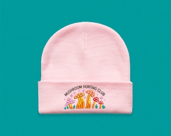 Mushroom Hunting Club Cuffed Beanie