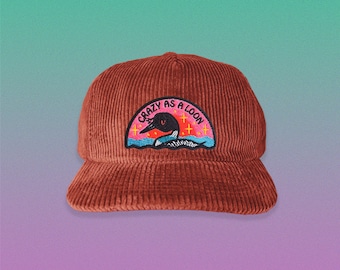Crazy as a Loon 5-Panel Corduroy Hat