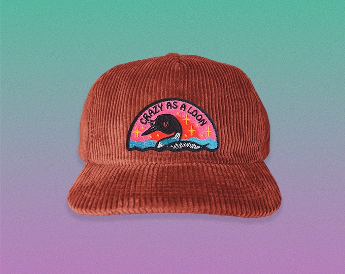 Crazy as a Loon 5-Panel Corduroy Hat