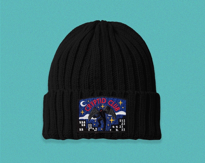 Mothman Cryptid Club Cable Knit Beanie
