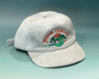 Book Goblin 5-Panel Corduroy Patch Hat