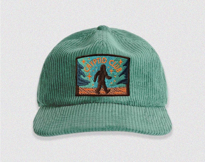 Bigfoot Cryptid Club Corduroy Hat