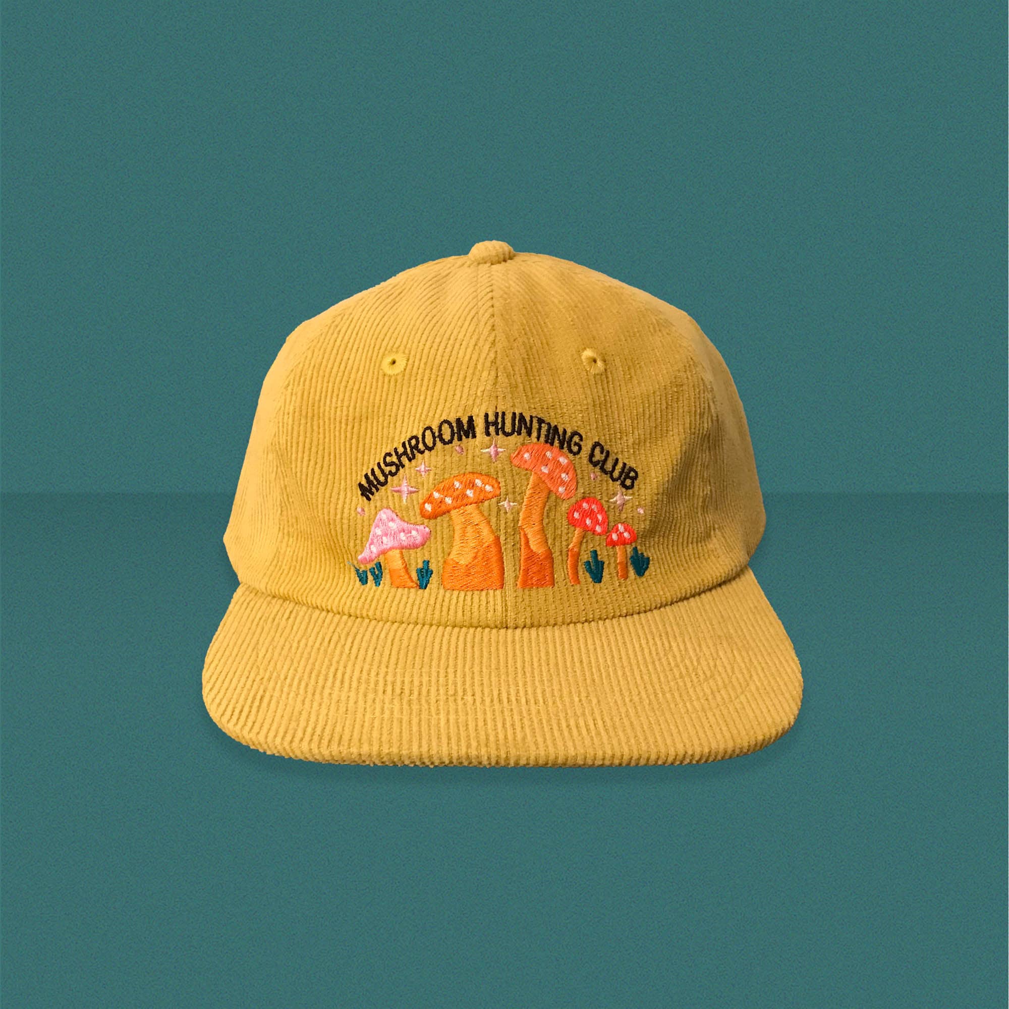 Mushroom Hunting Club Corduroy Hat Etsy