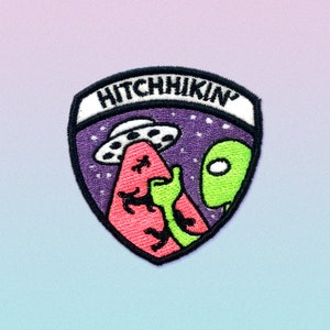 Hitchhiking Alien Patch