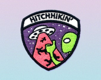 Hitchhiking Alien Patch