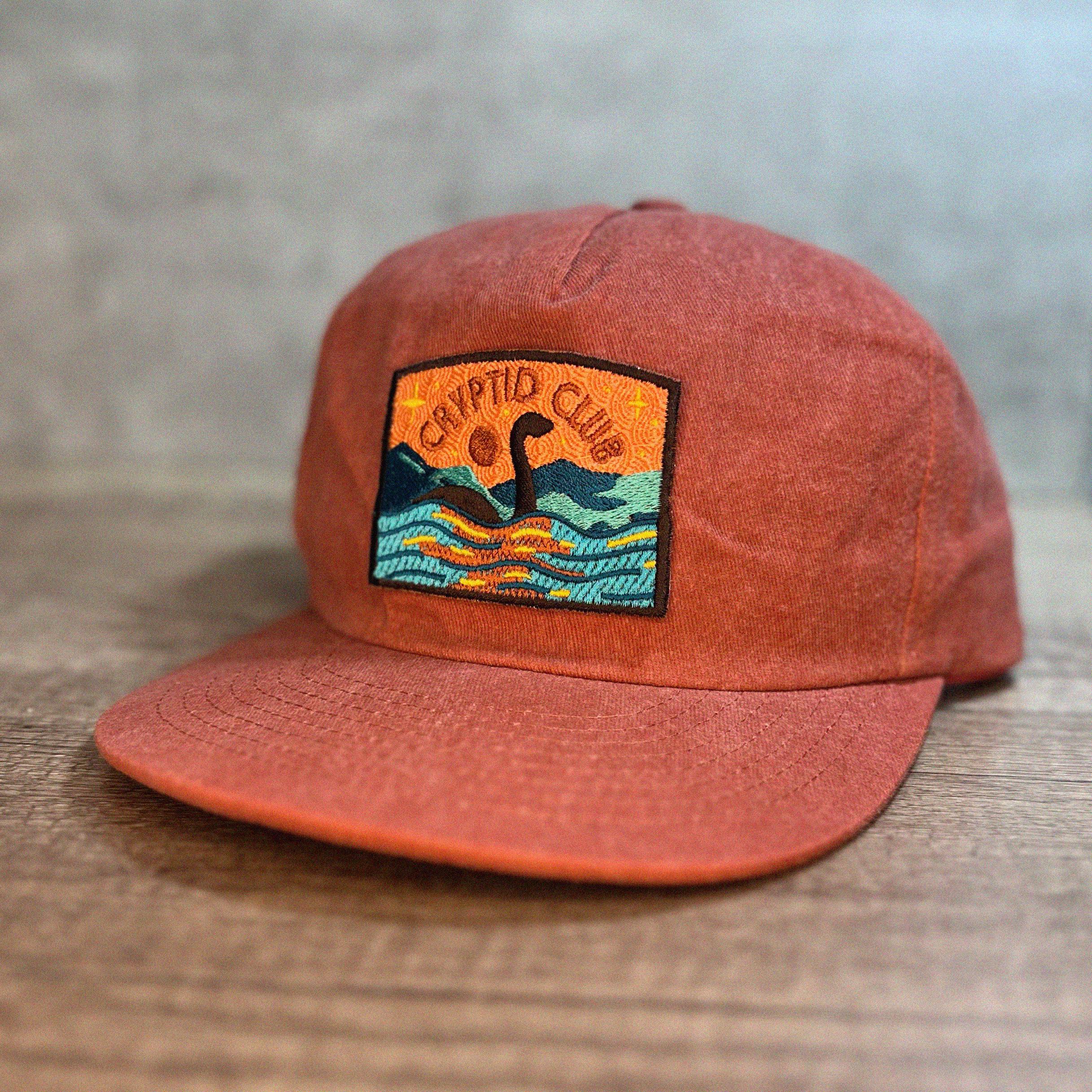 Loch Ness Monster Cryptid Club 5-Panel Brushed Cotton Hat