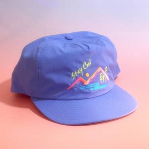 Embroidered Nylon Surf Hat: 90s Retro Snapback