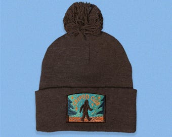 Bigfoot Cryptid Club Pom Pom Beanie