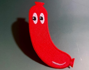 Hotdog Embroidered Bookmark