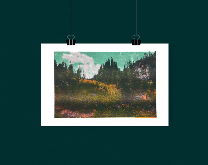 Forest Hike Risograph Photo Print