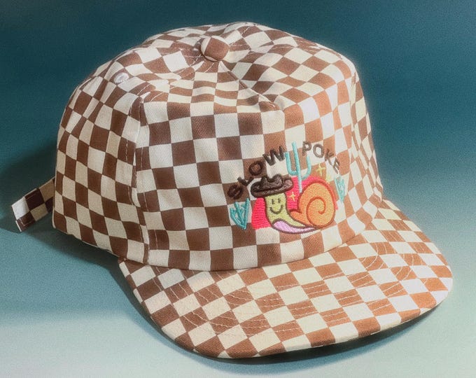 Slow Poke 5-Panel Checkered Floppy Hat