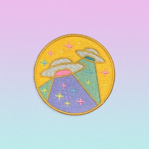 Gold UFO Patch