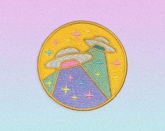 Gold UFO Patch