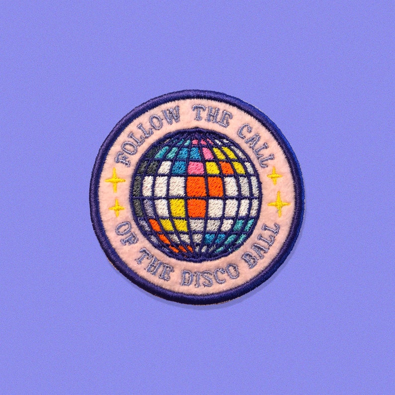 Follow the Call of the Disco Ball Patch Etsy