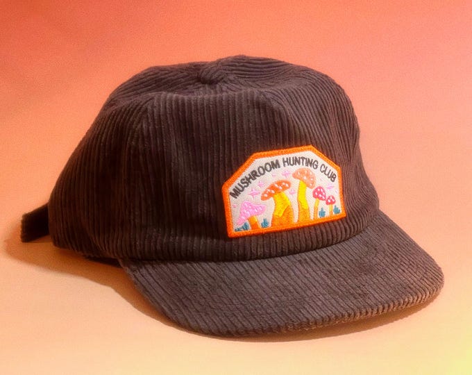 Mushroom Hunting Club 5-Panel Corduroy Hat