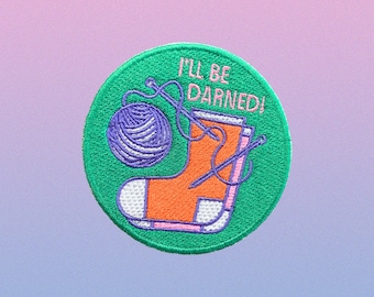 I'll Be Darned Knitting Patch