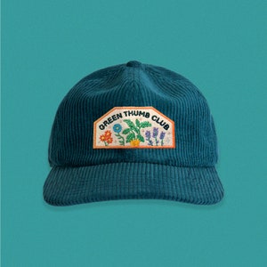 Green Thumb Club Corduroy Hat Turquoise