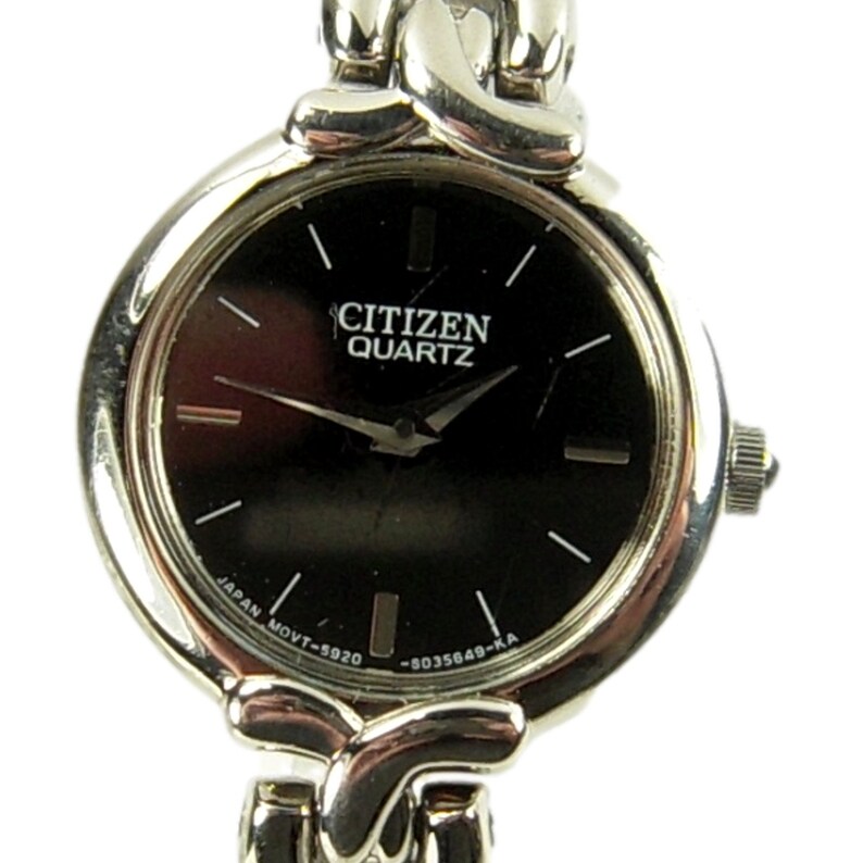 CITIZEN women's watch Model 5920-S021022 Round Black Dial SEE VIDEO image 1