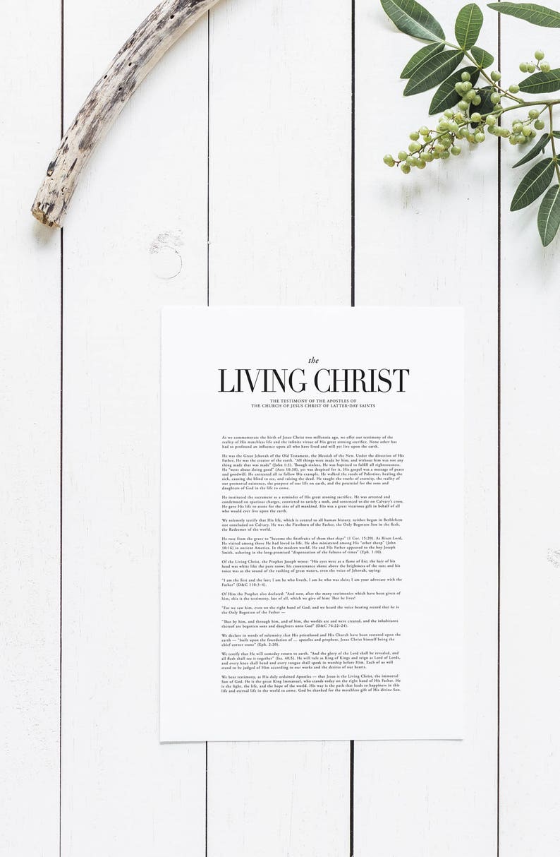 The Residing Christ: The Testimony of the Apostles LDS Printable Electronic Obtain Dwelling Christ Print Latter Working day Saints LDS Art graphic relating to The Living Christ Free Printable named The Dwelling Christ: The Testimony of the Apostles LDS Printable Electronic Obtain Residing Christ Print Latter Working day Saints LDS Art