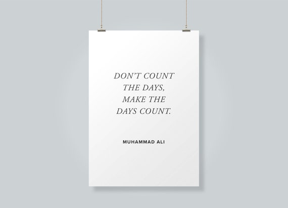 18x24 Muhammad Ali Poster Dream Big Quote Art Print