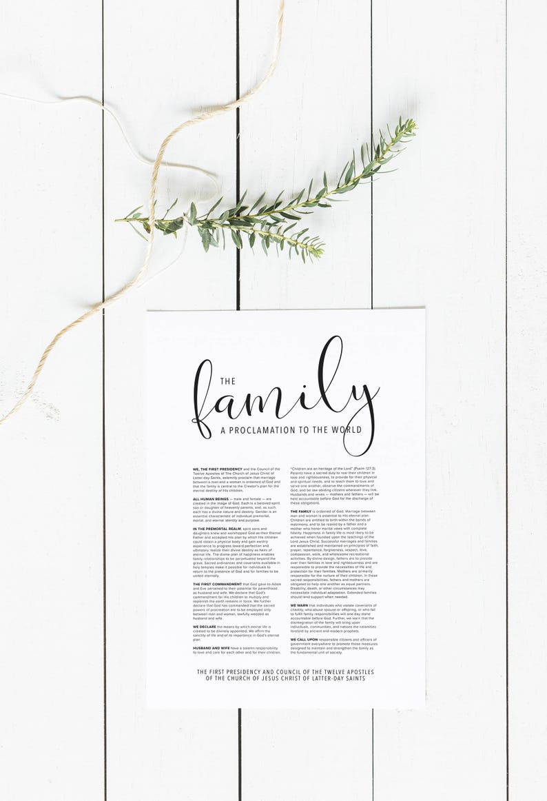 The Relatives: A Proclamation in the direction of the Entire world Electronic Obtain Relatives Proclamation Major Printable LDS Spouse and children Proclamation Print photo regarding The Family a Proclamation to the World Printable called The Spouse and children: A Proclamation in the direction of the Environment Electronic Obtain Spouse and children Proclamation Significant Printable LDS Loved ones Proclamation Print