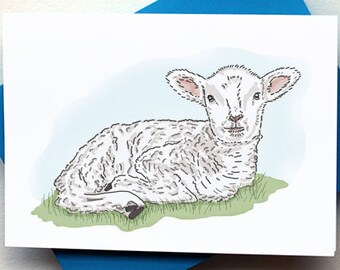 Lamb in the Grass