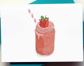 Strawberry Smoothie Card