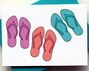 Flip Flops Card