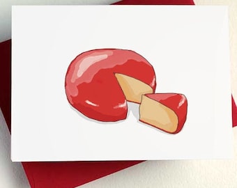 Gouda Cheese Wheel Card