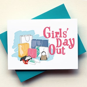 Girls Day Out Card - Shopping Day