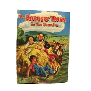1953 The Bobbsey Twins In the Country , Vintage Hardcover Whitman Young Readers Adventure Book