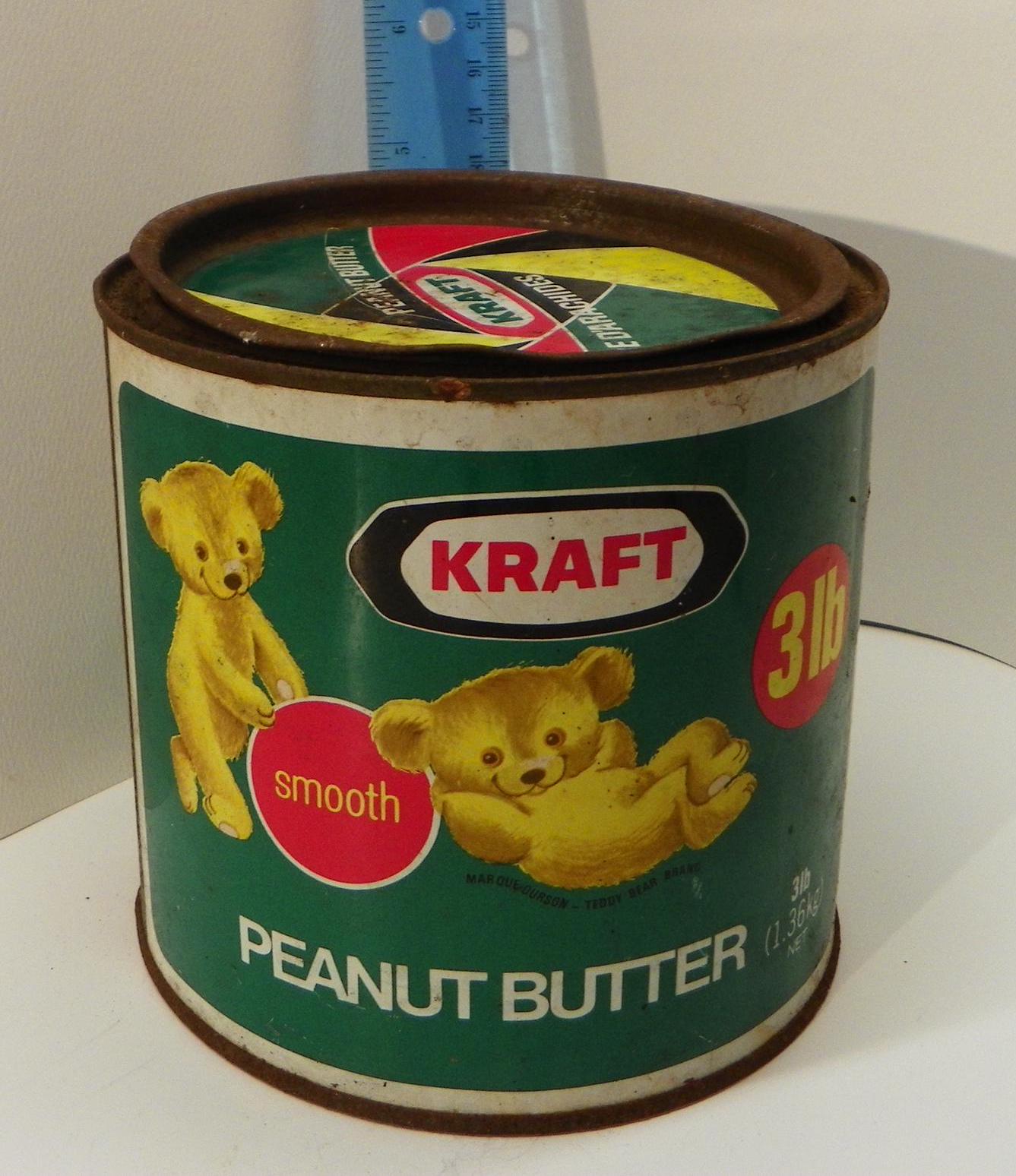 USA VINTAGE peanuts butter 瓶蓋 Vintage Peter Pan Smooth Peanut Butter Jar w/ Lid 12oz P