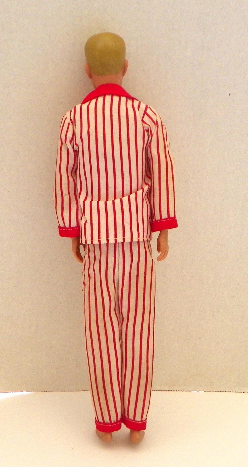 1960 Blonde Painted Hair Ken Straight Leg , 1960's Hong Kong Striped