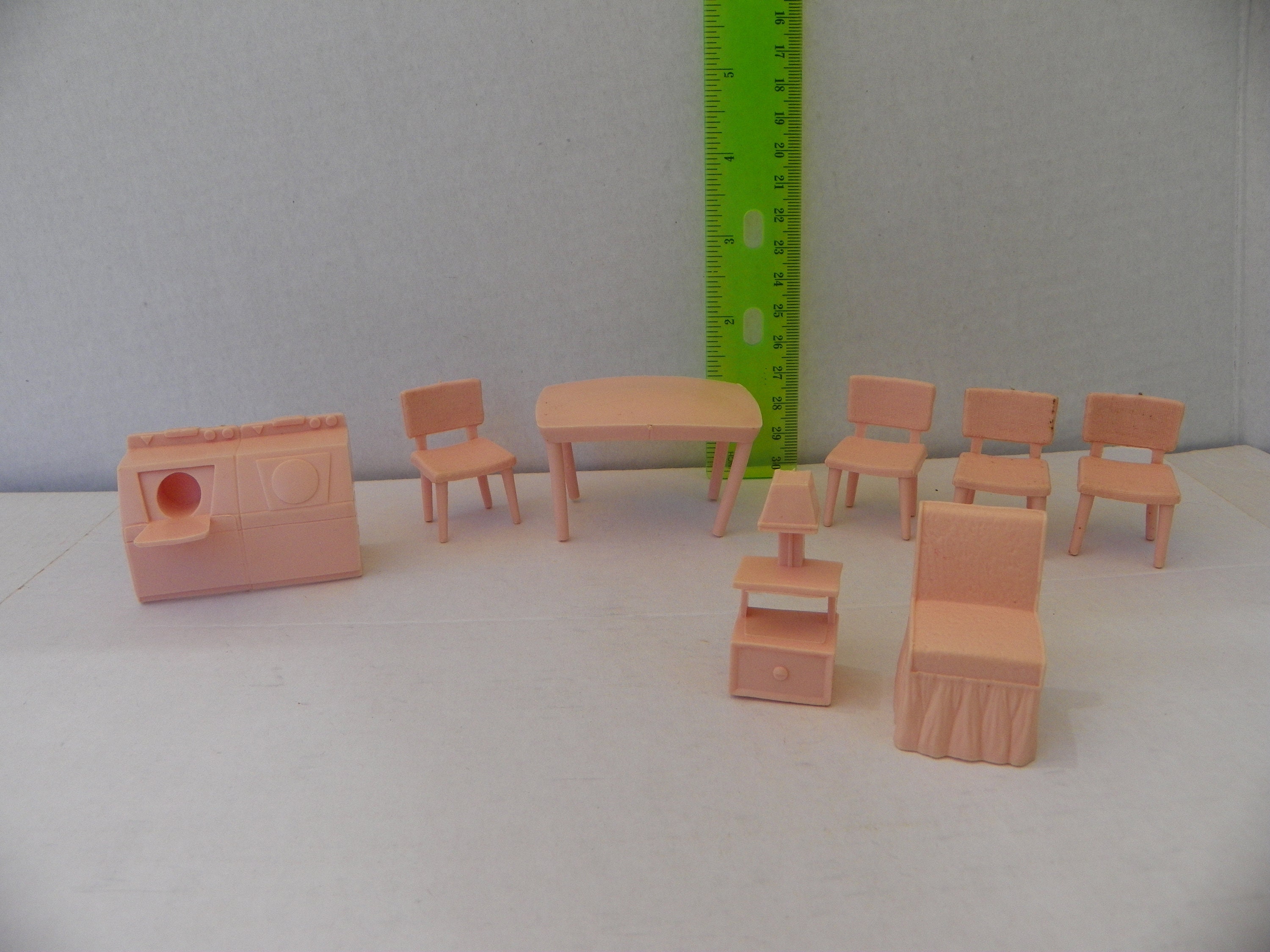 plastic dollhouse furniture 1950's