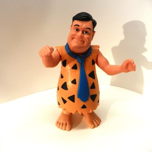 Vintage Mattel 1993 Hard Hat Fred Figure , Hanna Barbera Fred Flintstone Action Figure , The Flintstones Movie Toy Fred , Mattel Toy 11654