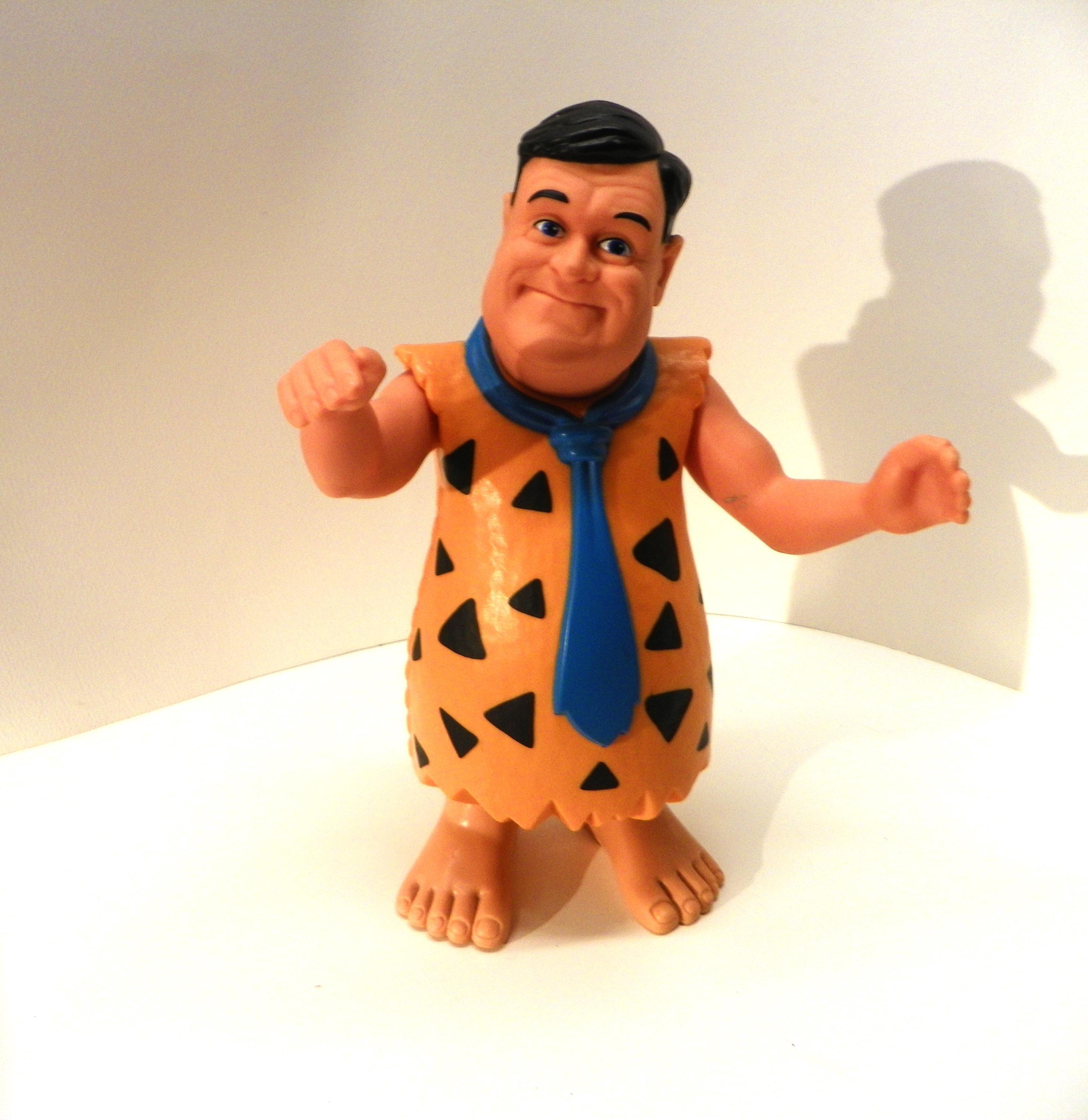 Vintage Mattel 1993 Hard Hat Fred Figure , Hanna Barbera Fred