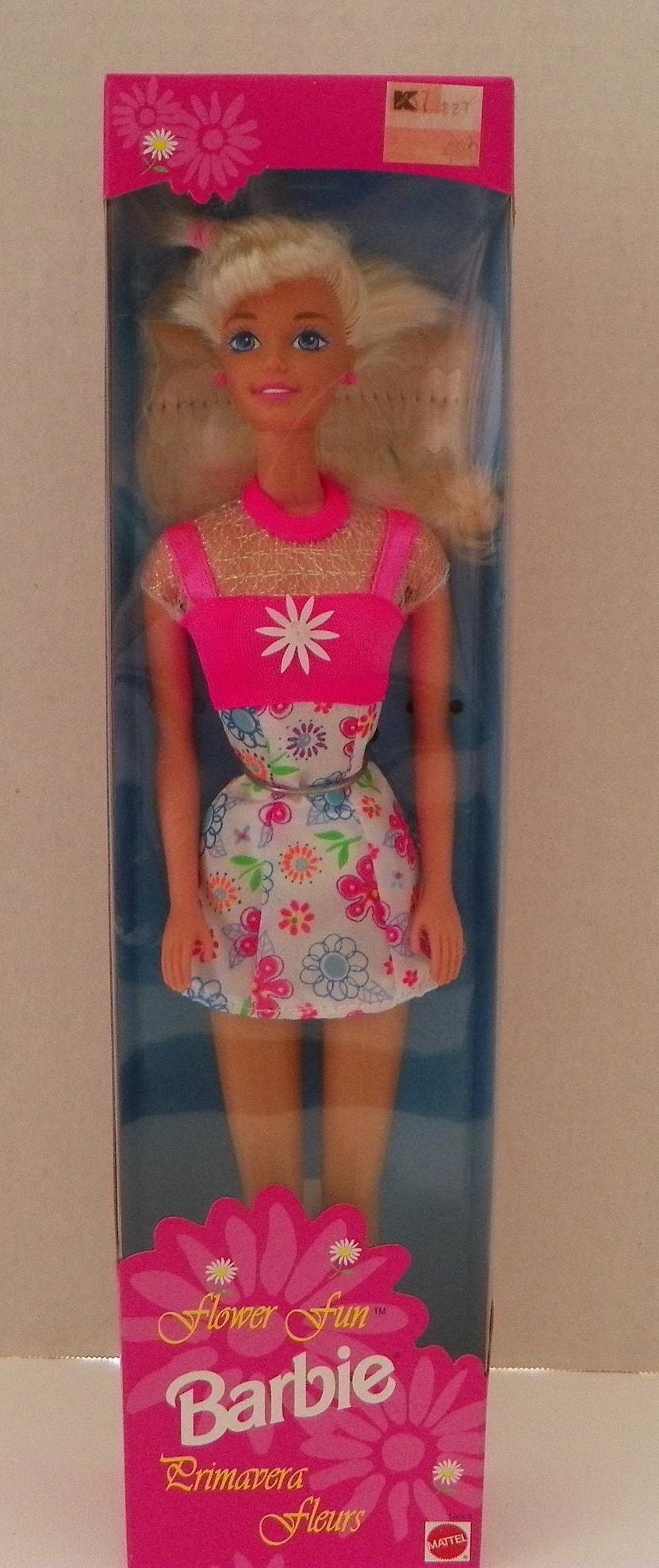 1996 Flower Fun #16065 Barbie NRFB , Vintage Mattel Fashion Doll