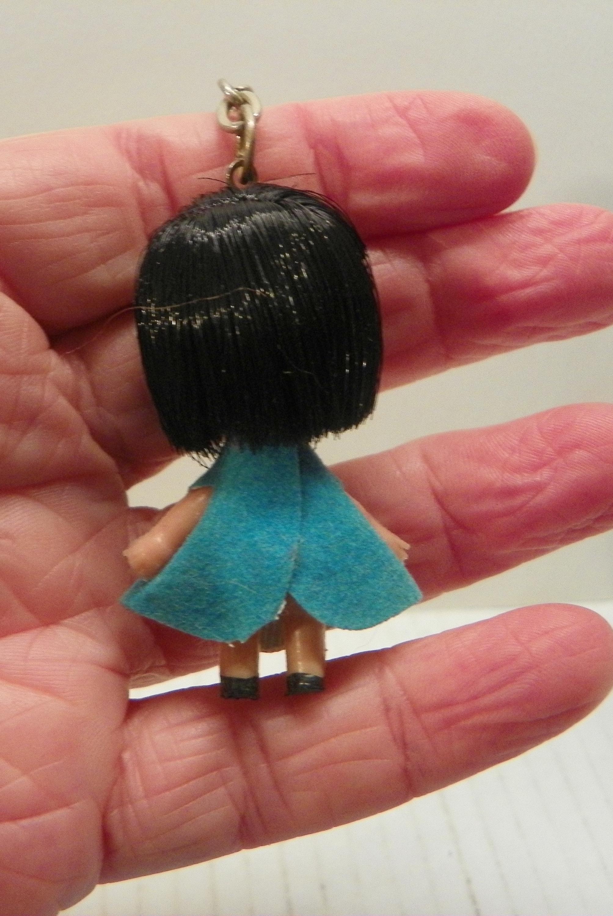 1960's Liddle Kiddles Clone Doll Keychain , MCM 1.5 