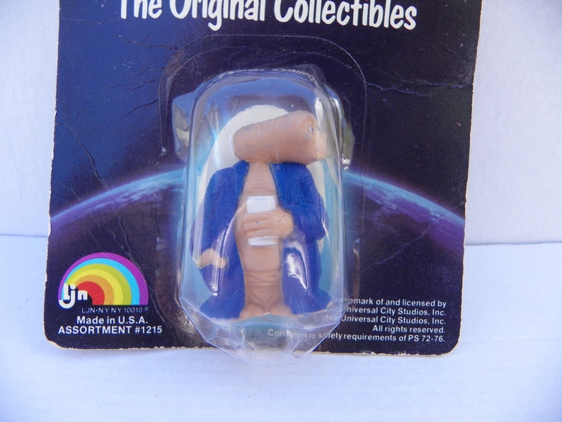 Alien Toy E.T ET Miniature Figure Cake Topper LJN Action Figure 1982 E T Movie E T Beer Can The Extra Terrestrial PVC Figure