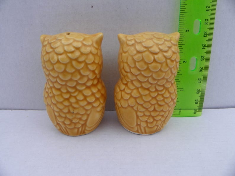 Vintage Owl Salt and Pepper Shakers Made in Japan Ceramic Etsy