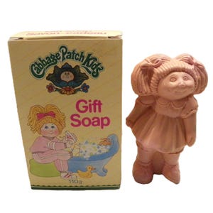 1984 Cabbage Patch Kids Gift Soap in Box , Vintage CPK Soap With Original Box , Fulford Soap Original Appalachian Artwork Cabbage Patch Girl