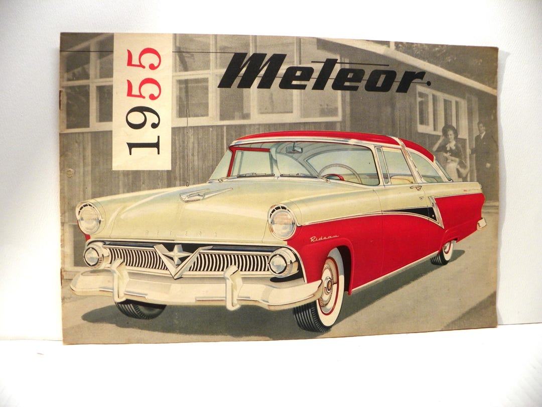 1955 Meteor Car Sales Brochure , 1950's Canadian Ford Car Dealership ...
