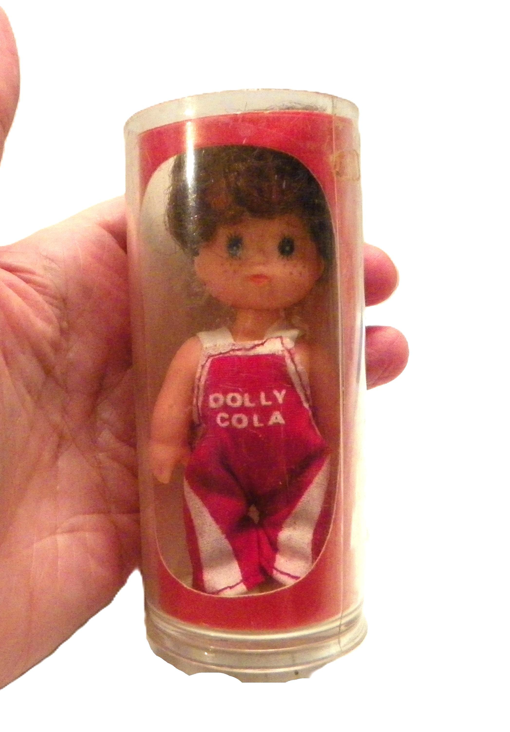 ヴィンテージ1978・陶器“Sally”チャイナドールキット・オリジナルボックス Vintage 1970's Miniature Dolly Cola Doll in Plastic Soda Bottle