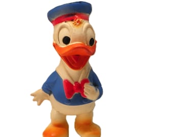 Vintage Donald Duck Combex 1510 Rubber Figure , Combex Rubber Squeak Toy Donald Duck  , 1950&#39;s Combex England Squeeze Toy  , Walt Disney