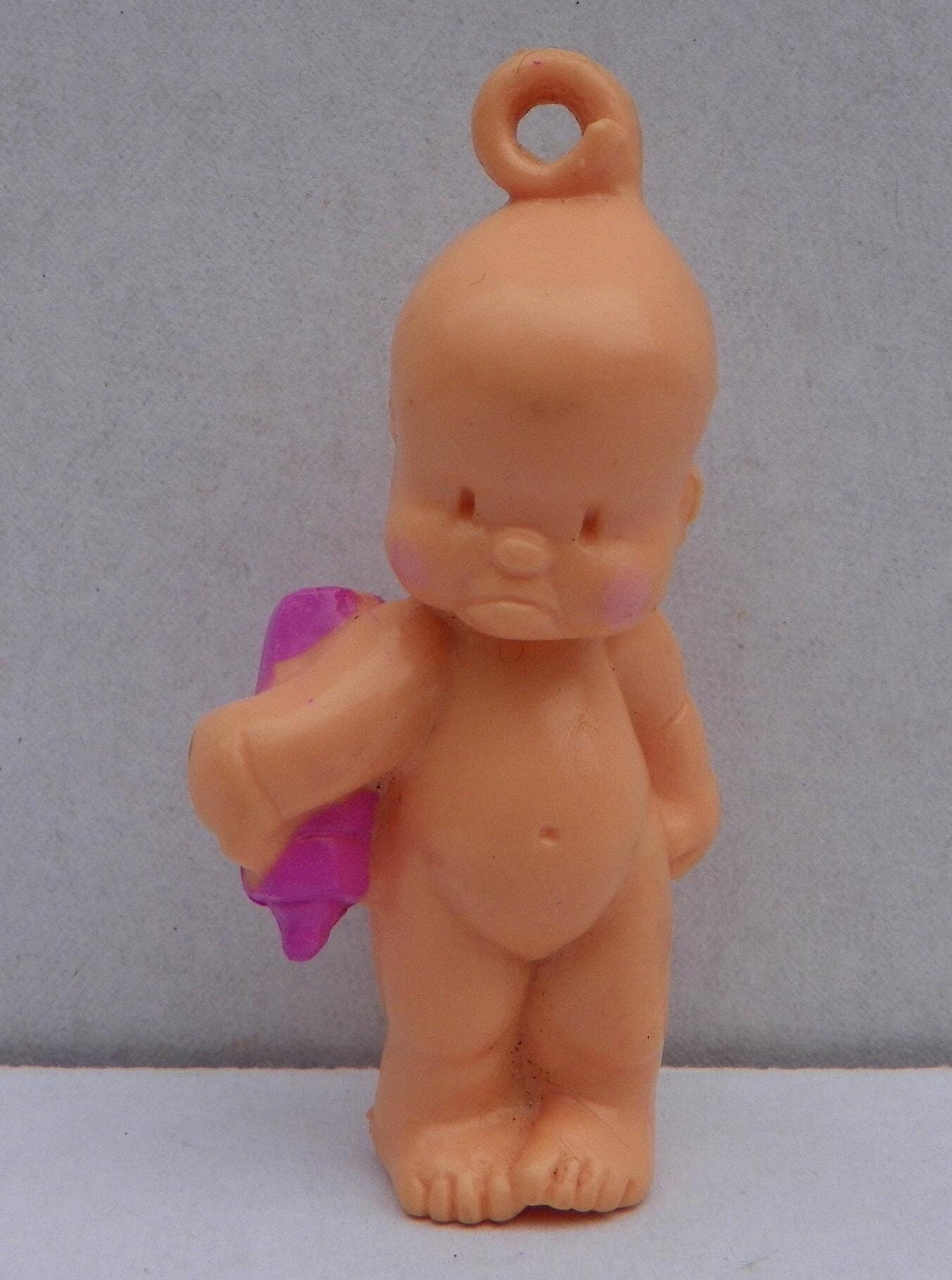 1985 LJN Oodles #16 - Marissoodla Peek-a-boodle , PVC Baby Figure , Mini Baby Doll , Miniature Doll , Cake Topper Baby Shower , Dollhouse