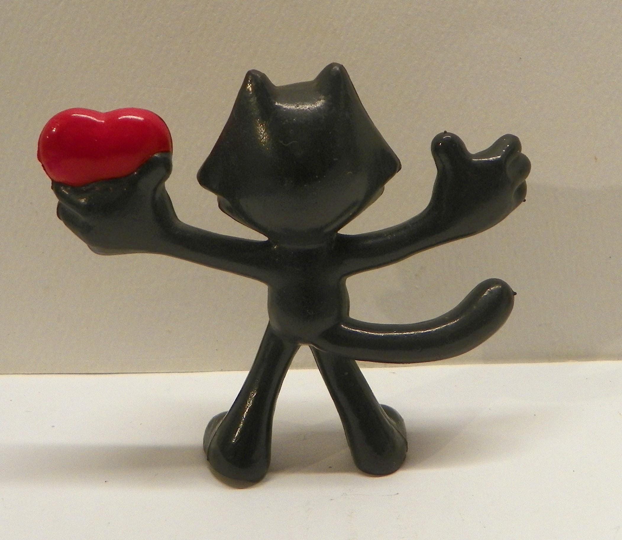Vintage 1989 Felix the Cat Holding a Heart PVC 2