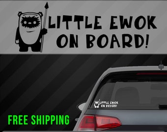 Baby Vader on board Car Window Vinyl Sticker Decal in 8 colours