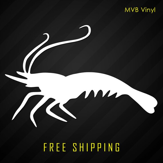 Shrimp Vinyl Decal Sticker