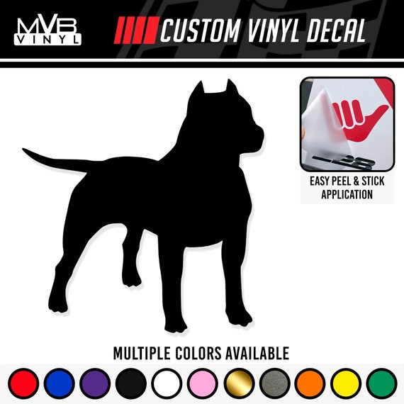 Love-a-Bull Hug-a-Bull Kiss-a-BullVinyl Pitbull Pit Bull Dog Decal Sticker