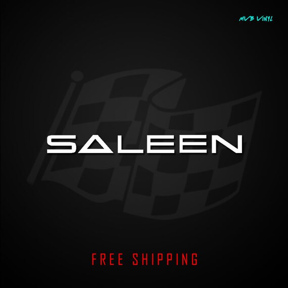 Saleen Vinyl Decal Racing Sticker Banner Ford Mustang 533 Etsy